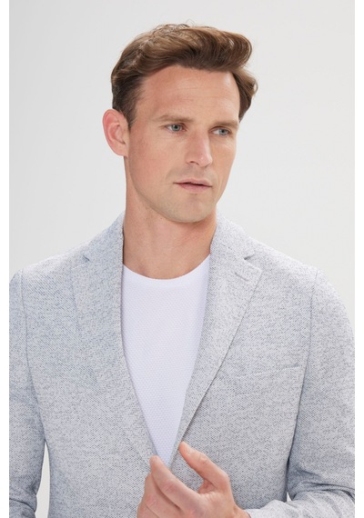 AC&Co / Altınyıldız Classics Erkek Indıgo Slim Fit Dar Kesim Mono Yaka Desenli Blazer Ceket Indıgo AC&Co / Altınyıldız Classics Erkek Indıgo Slim Fit Dar Kesim Mono Yaka Desenli Blazer Ceket Indıgo