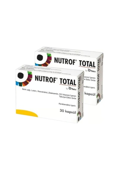 Total C Vitamini, Selenyum, D3 Vitamini, Lutein, E Vitamin, Zeaksantin, Bakır, Resveratrol, Çinko İçeren 2 Adet 30' Lu Avantaj Paketi 60 Kapsül