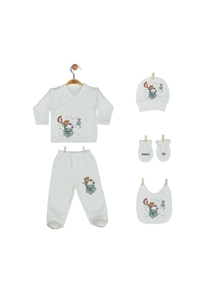 Pia Baby Gl 2014 İsme Özel Küçük Prens Yastık Zıbın Set Krem