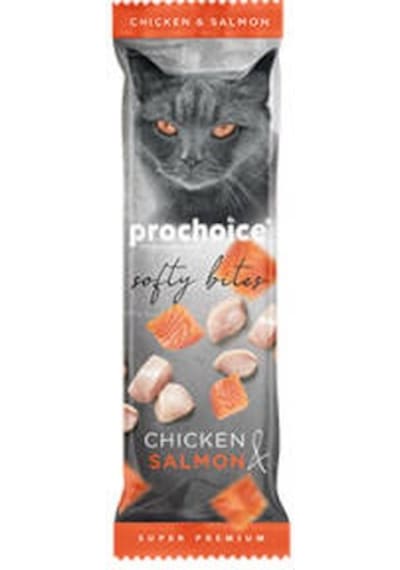 Softy Bites Tavuklu Ve Somonlu Yumuşak Kedi Ödül Maması 10 Gr