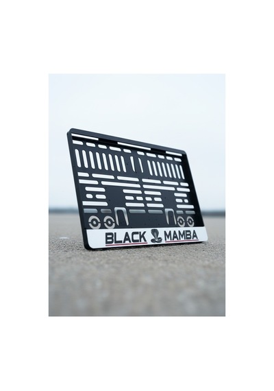 Black Mamba Motor Plaka Çerçevesi 1 Adet Esnek Plakalık Motor Plakalık