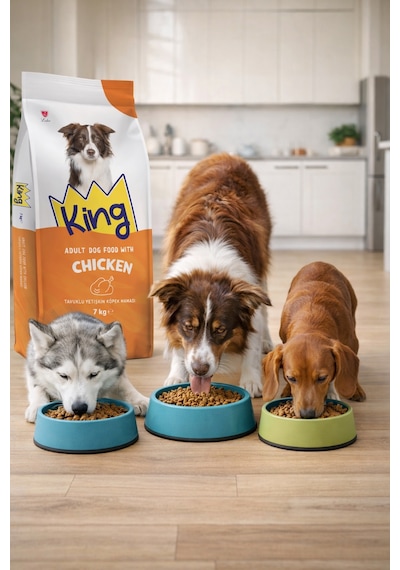 King Tavuklu Yetişkin Köpek Maması 2 X 7 Kg