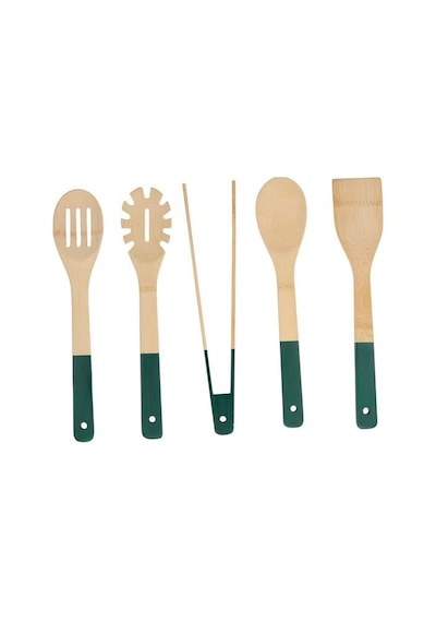 Alpina Alp108y Bambu Mutfak Gereçleri Seti 5 Parça 30 Cm Yeşil