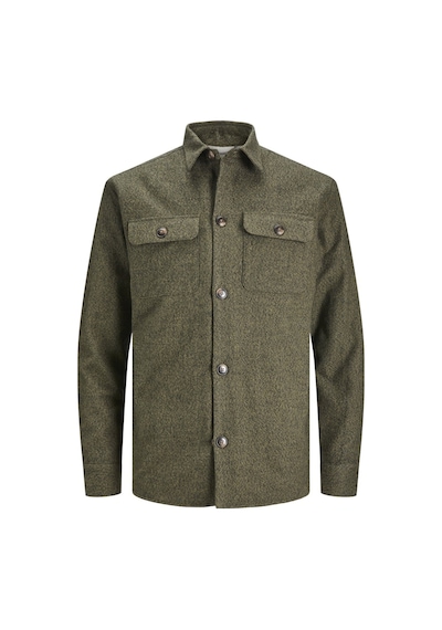 Jack & Jones Jcoblack Melange Darren Gömlek 12244891 Yeşil