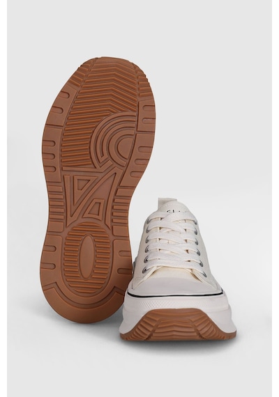 Lufian 121230092 Shay Kadın Hakiki Deri Klasik Sneaker Beyaz Beyaz