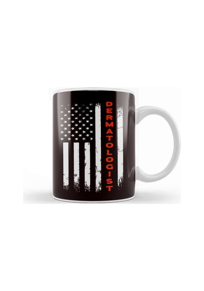 Dermatologist Usa American Flag Dermatology Skin Doctor Kupa Bardak Porselen Karışık