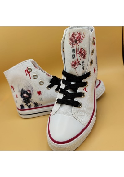 Günlük Unisex Spor Ayakkabı Tokyo Ghoul Desenli Sneakers (525021261)