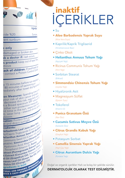 Babyton Bebek ve Çocuklar Için Doğal Güneş Koruyucu Sprey 200 ML