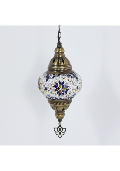 Dekoratif TAŞLI AVİZE RENKLİ DESENLİ DEKORATİF LAMBA