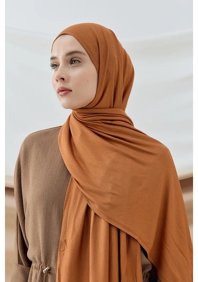 Silk Home Aminenesil Modakaşmir Kiremit Renk Penye Şal Bordo