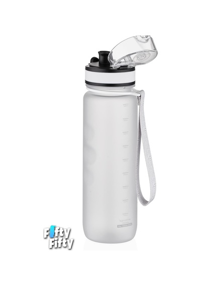 Uzspace 500 Ml Kaydırmaz Maksimum Tutuş Destekli Tritan Su Matarası -ffuz1215 Beyaz