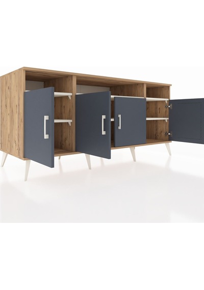 Kronos Konsol 6 Raflı 4 Kapaklı 176x59x83 Çam-antrasit/aytaşı Antrasit/aytaşı Kronos Konsol 6 Raflı 4 Kapaklı 176x59x83 Çam-antrasit/aytaşı Antrasit/aytaşı