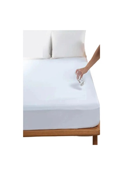 Evony Fitted Alez 160x200+30 Cm Çift Kişilik Sıvı Geçirmez Micro Kumaş Beyaz