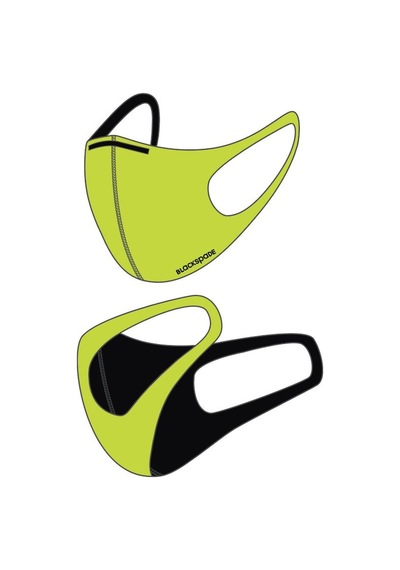 BLACKSPADE Unisex Koruyucu Maske Limon L