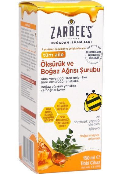 Zarbee's Oksuruk Bogaz Surubu 150 Ml