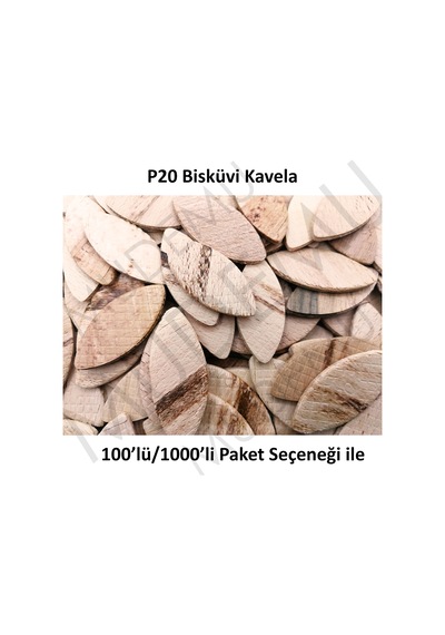 Mudemu Ahşap Bisküvi Kavela No:20 Lamel Yaprak 100'Lü Paket