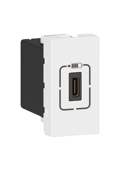 Legrand 077589 Tekli Usb Priz, Telefon Şarjı İçin, 5v 1,5a C Tipi
