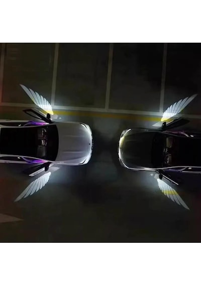 Noiser Universal Oto Araç Ayna Altı Angel Led Otomobil Gündüz Farı Araba Melek Kanat Led Beyaz
