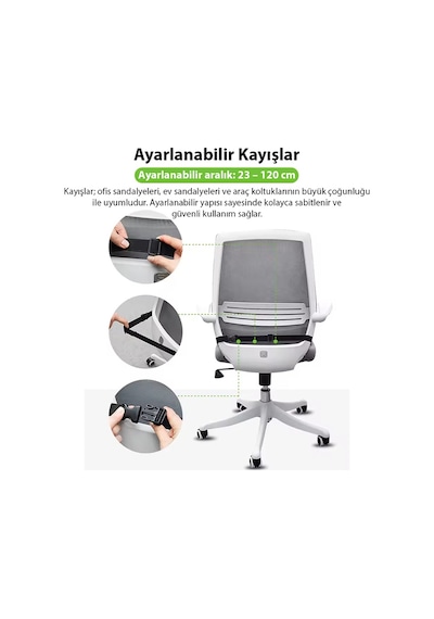 Ally 4 Boyutlu Hafızalı Ortopedik Nefes Alabilir Çıkarılabilir Ergonomik Ev Ve Araç İçin Oturma Minderi
