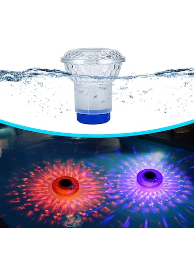 Hpytech Güneş Enerjili Rgb Led Havuz Klor Şamandırası Uzaktan Kumandalı Ip67 Su Geçirmez Otomatik Gece Sensörlü Solar Klor Dağıtıcı