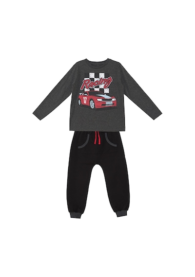 Denokids Mshb&g Yarış Erkek Çocuk T-shirt Pantolon Takım Çok Renkli