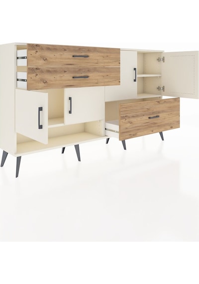 Arges Konsol 3 Raflı 3 Çekmeceli 4 Kapaklı 176x30x99 Aytaşı-aytaş Aytaşı-aytaşı/çam Arges Konsol 3 Raflı 3 Çekmeceli 4 Kapaklı 176x30x99 Aytaşı-aytaş Aytaşı-aytaşı/çam