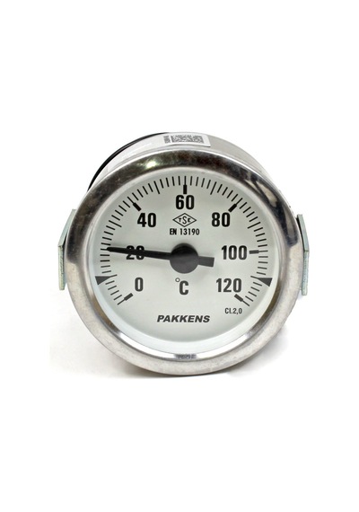 Pakkens 60 MM 0-120 C Derece1 Metre Kablolu Göstergeli Gazlı Termometre