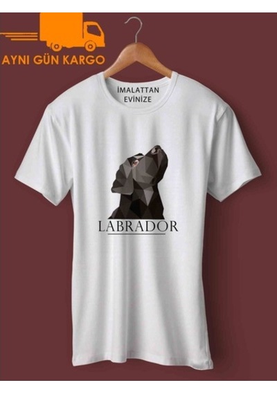 Labrador Black Köpek Tasarım Baskılı Tişört Tshirt