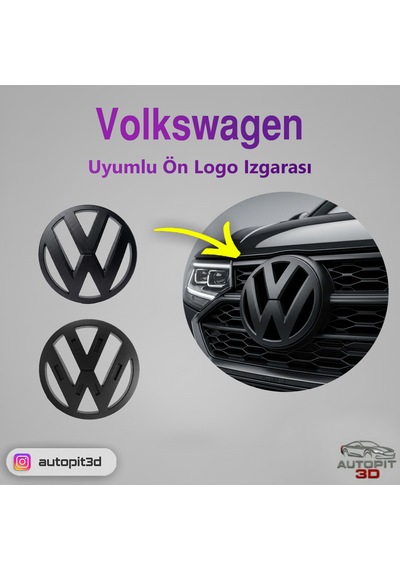 Volkswagen Uyumlu Ön Logo Izgarası V2