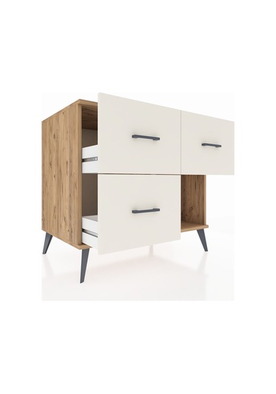 Kronos Şifonyer 3 Çekmeceli 88x59x80 Çam-antrasit/aytaşı Antrasit/aytaşı Kronos Şifonyer 3 Çekmeceli 88x59x80 Çam-antrasit/aytaşı Antrasit/aytaşı