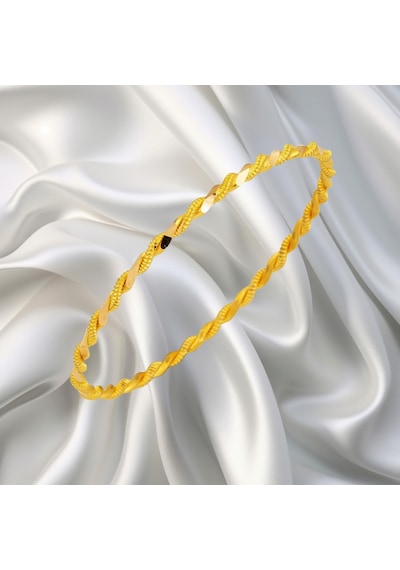 Leva Gold 22 Ayar İkili Burma Bilezik 15 Gr
