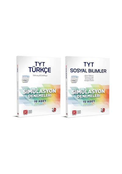 3D Yayınları Tyt Türkçe+Sosyal Bilimler Simülasyon Deneme Seti 2