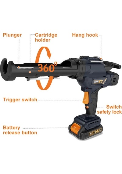 Maxxt 20v Çift Akülü Silikon Tabancası Mdcg20v1