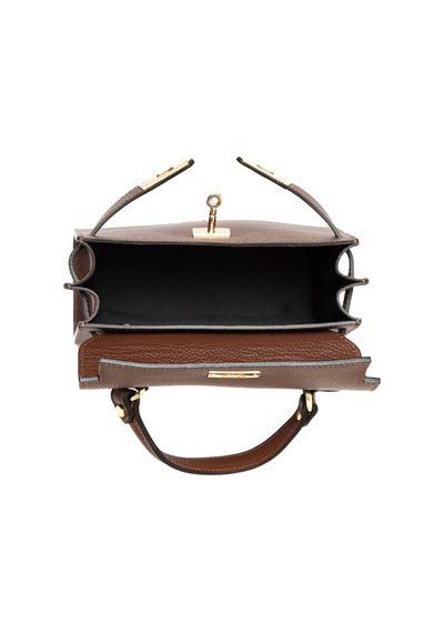 D223 Chocolate Portföy Çantası Kadın Katıa Piumelli Milano Bag D223 Chocolate