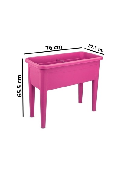 Omnipazar So-ab03 Dekoratif Ayaklı Bahçe Yetiştirme Saksı 60 Litre No 3 Vişne 102