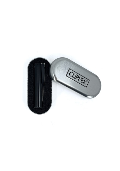 Clipper Metal Benzinli Çakmak - Siyah Özel Metal Kutulu Siyah