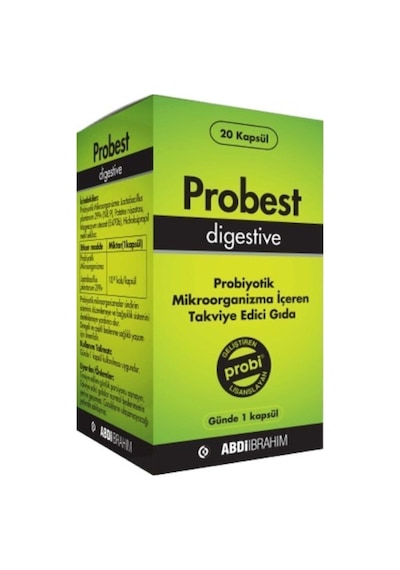 Probest Digestive Probiyotik Mikroorganizma İçeren Takviye Gıda 20 Kapsül