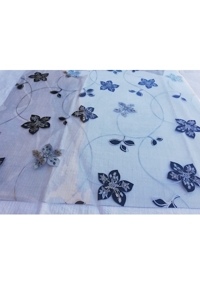 ŞEFFAF DESENLİ  80cm x 250cm MASA ÖRTÜSÜ 1.7mm KALIN PVC KAYMAZ MASA ÖRTÜSÜ