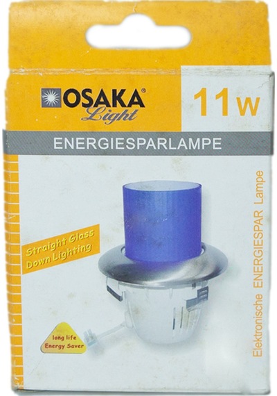 Osaka 11W 220-240V 400LM 4000K Mavi Cam Sıva Altı Tasarruflu Spot Mavi
