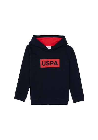 U.S. Polo Assn. Erkek Çocuk Lacivert Basic Kapüşonlu Sweatshirt 50307748-VR033