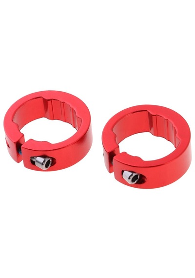 Suntek 2 Adet Alaşım Bisiklet Gidon Kavrama Kırmızı-12mm Kırmızı 12mm Çok Renkli