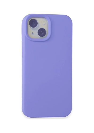 Apple iPhone Uyumlu 15 Kılıf Nano İçi Kadife Silikon - Lila Bz8683140614577