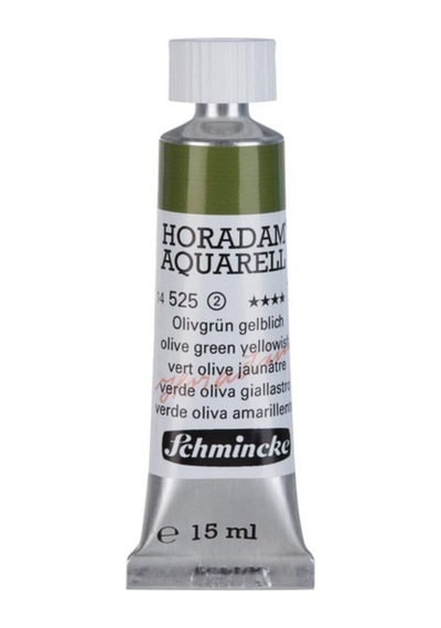 Schmincke : Horadam Aquarell Artist Sulu Boya : 15 Ml Tüp : Seri 2 525 Olive Green Yellowish