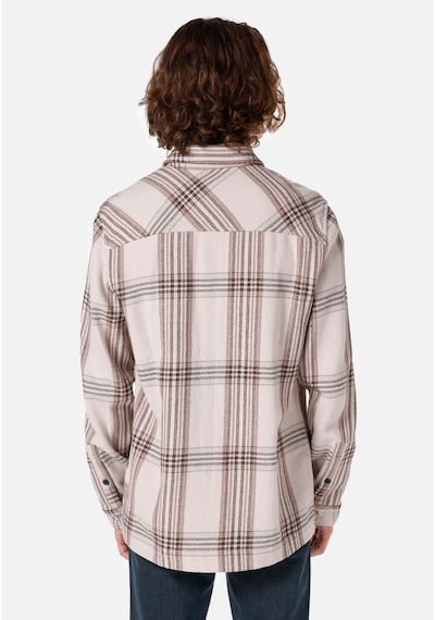 Colin's Colins Comfort Fit Shirt Neck Ekoseli Erkek Bej Uzun Kol Gömlek Cl1066796 Q1.v1 Beı Bej