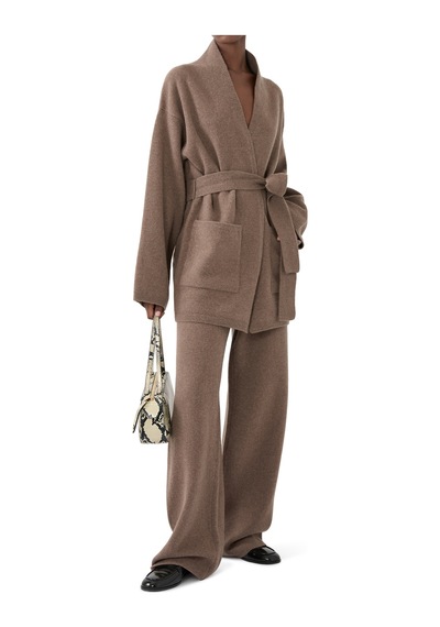 Rohe Relax - Fit Triko Pantolon Kahverengi