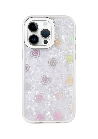 Apple iPhone Uyumlu  14 Pro Max Uyumlu Lumi Desenli Kapak - Beyaz