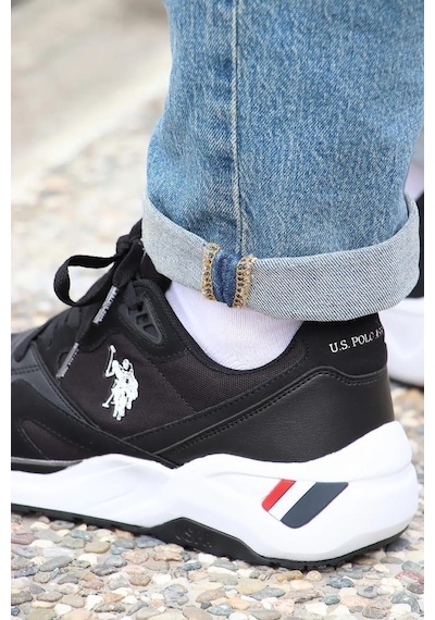 U.S. Polo Assn. 4M HUSKY 4FX Erkek  Siyah Sneaker