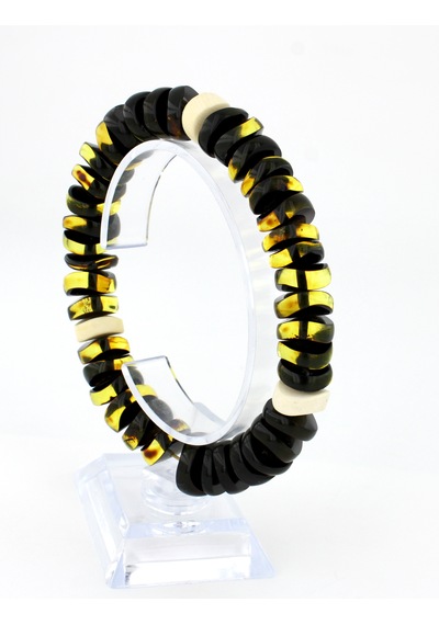 Kehribar Bileklik Özel Tasarım Ambergold Blk23-64 Çok Renkli
