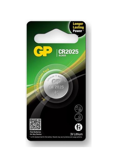 Gp Cr2025-u1 3v Lityum Düğme Pil Tekli Paket