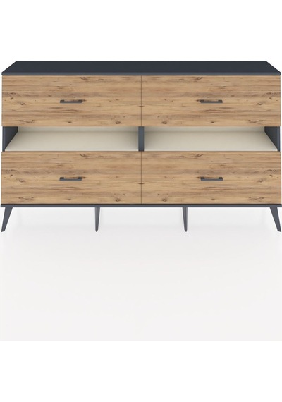 Arges Konsol 2 Raflı 4 Çekmeceli 176x30x99 Antrasit-aytaşı/çam Aytası/atlas Çam - Antrasıt Arges Konsol 2 Raflı 4 Çekmeceli 176x30x99 Antrasit-aytaşı/çam Aytası/atlas Çam - Antrasıt